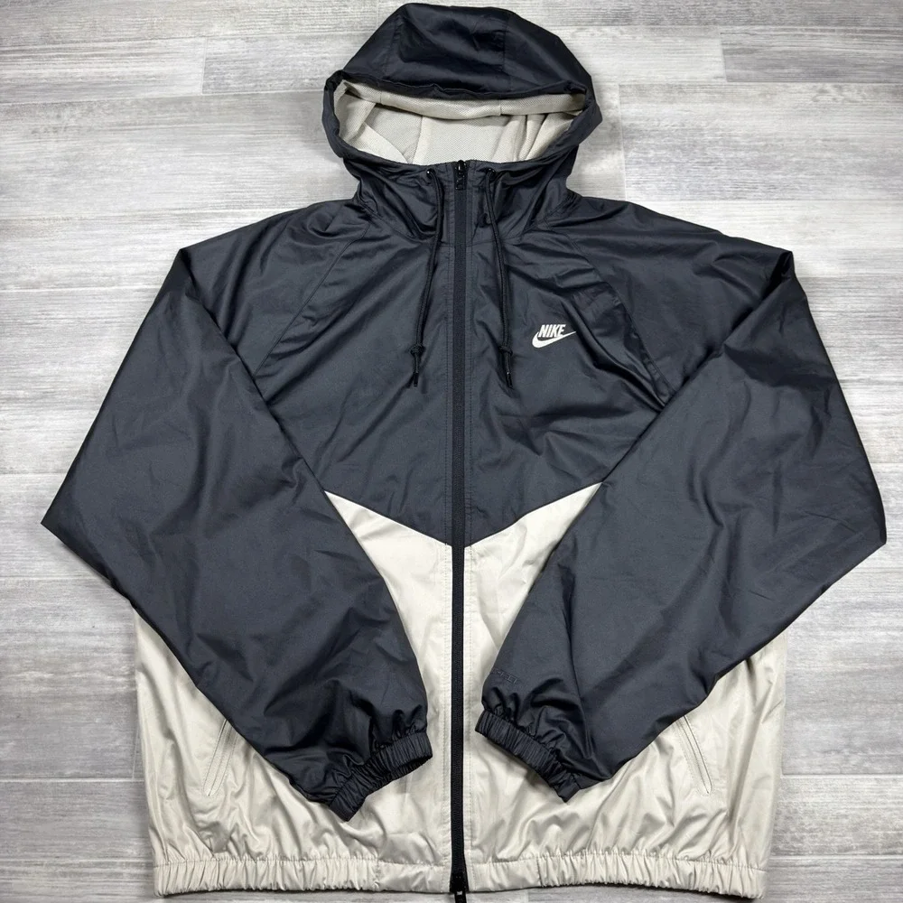 Nike Storm-Fit Windrunner Lined Jacket Men's Size Medium Black Tan HV8369-011